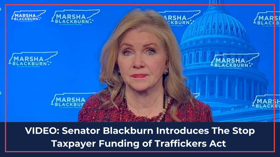 senator marsha blackburn, human trafficking