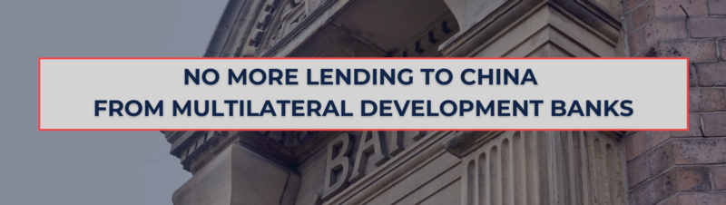 Cosponsored S.908 - A bill to oppose the provision of assistance to the People's Republic of China by the multilateral development banks.