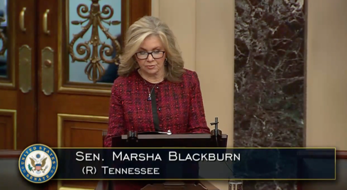 Senator Blackburn on the Senate Floor
